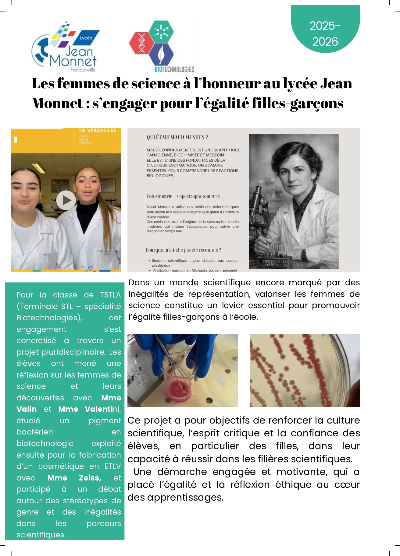 article egalite filles garcons