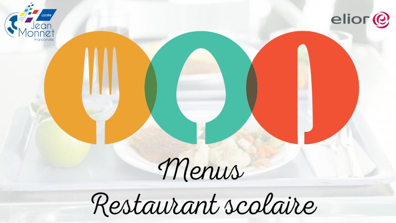 menus restaurant scolaire