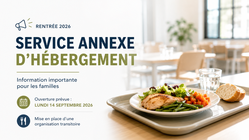Restauration scolaire décalée au maximum 14 septembre